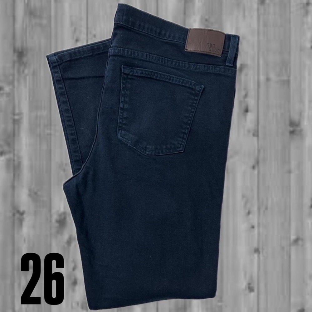 Neo Blue Dark Navy Straight Leg Jeans – Size 40 – Some Stretch.   (26)
